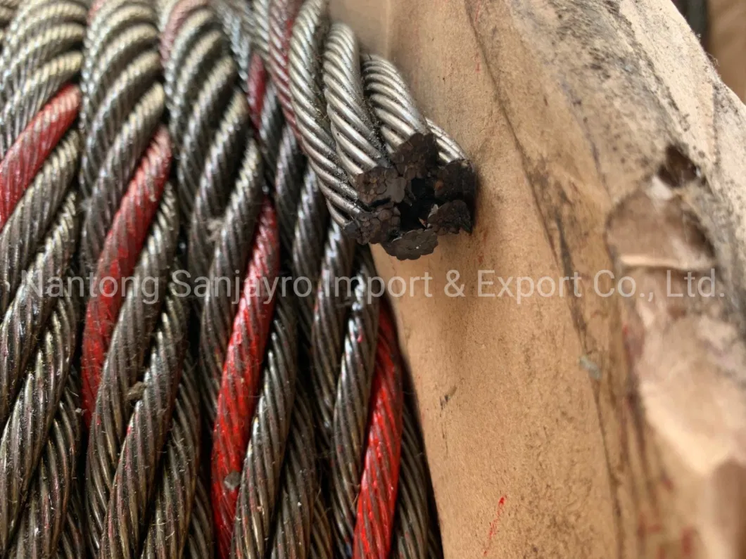 18X7+FC Non-Rotating Steel Wire Rope Ungalvanzied Cable De Acero 19*7 Iws