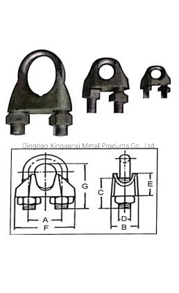 Malleable Stainless Steel Galvanized Carbon Hardware Rigging Wire Rope Clip