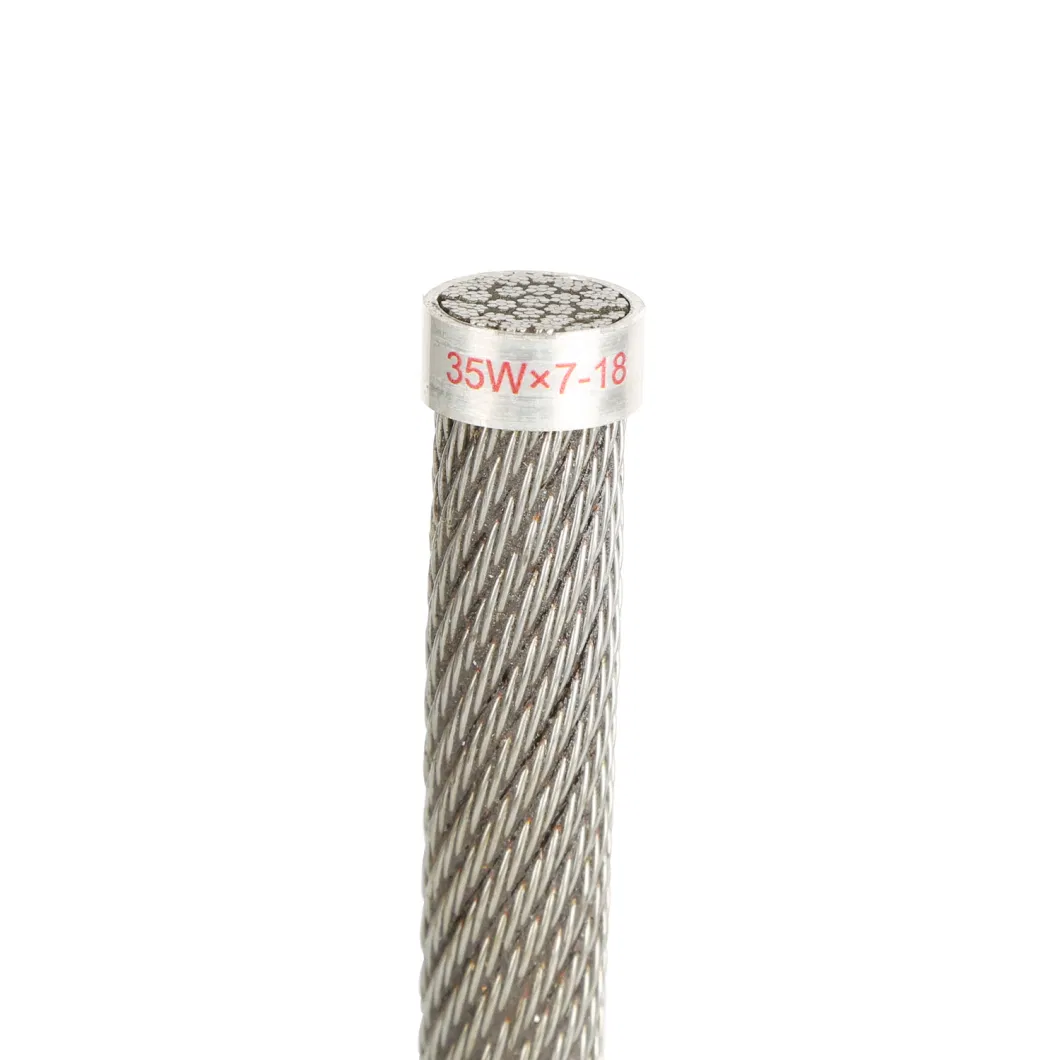 Non Rotating Black Steel Wire Rope 35W*7 for Tower Cranes
