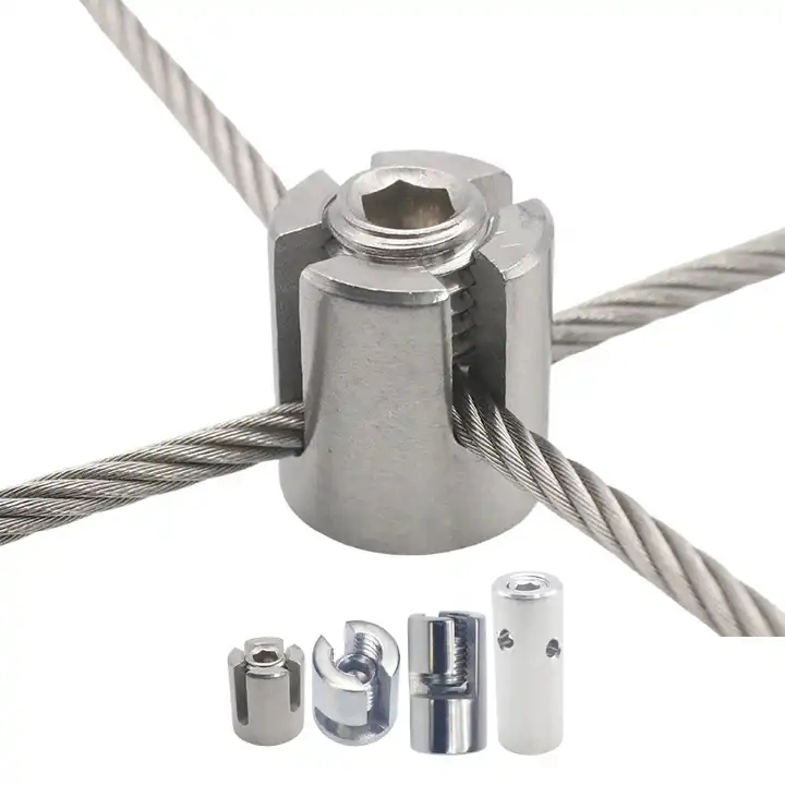 Cable Clamps Stainless Steel Adjustable Wire Rope Cross Clips for Stainless Steel Wire Rope