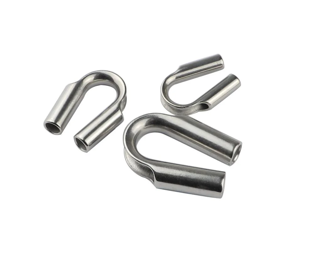 Metal Processing Wire Rope Accessories Stainless Steel Closed Body Tube Thimble