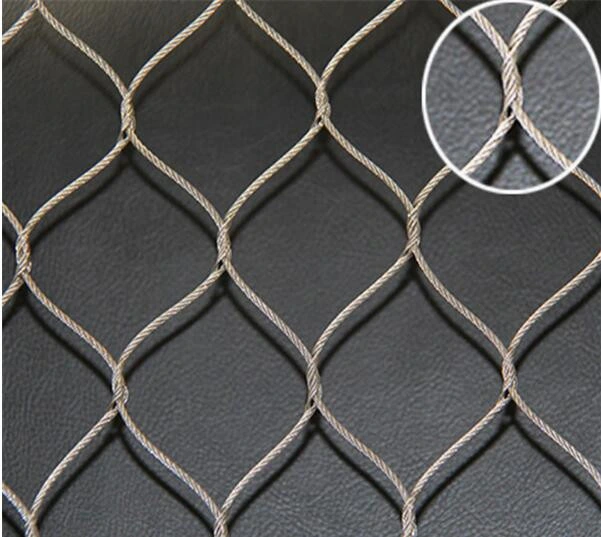 Stainless Steel Flexible Wire Ferrule Cable Rope Mesh Net