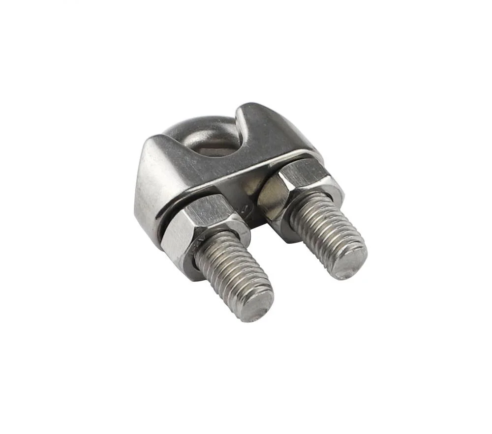 Manufacturer Customized Precision Manufactured High Polished Stainless Steel Cable Fittings Accessory Precision Casting DIN741 Wire Rope Clips