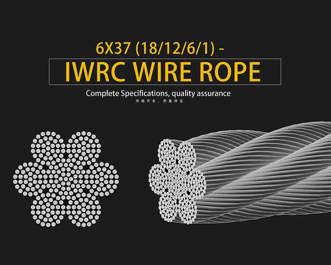 FC Wire Rope 6X7+FC 6X19+FC Multi Stranded Cable Rope Galvanized Steel Wire Rope Braided Cable Rope for Fence /Construction /Sling Rope