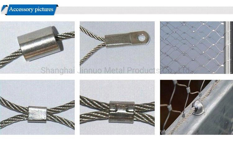 Corrosion Resistance Flexible Stainless Steel 304 Wire Rope Mesh for Handrails Balustrade