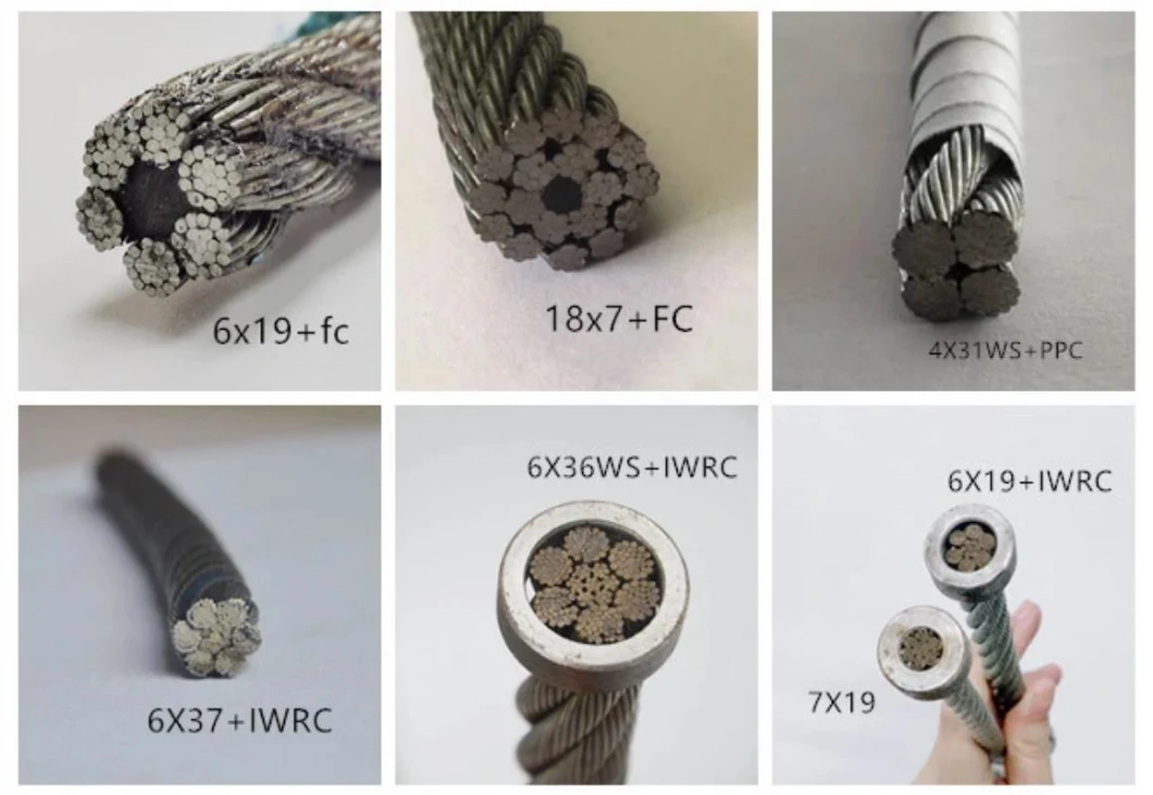 Metal Steel Cable Carbon Elevator Crane Galvanized Stainless Steel Wire Rope
