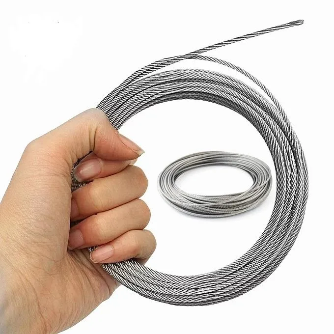 1mm, 1.5mm, 2mm, 3mm, 4mm, 5mm, 6mm, 8mm Stainless Steel Wire Rope/Cable Breaking Loads Traction Rope
