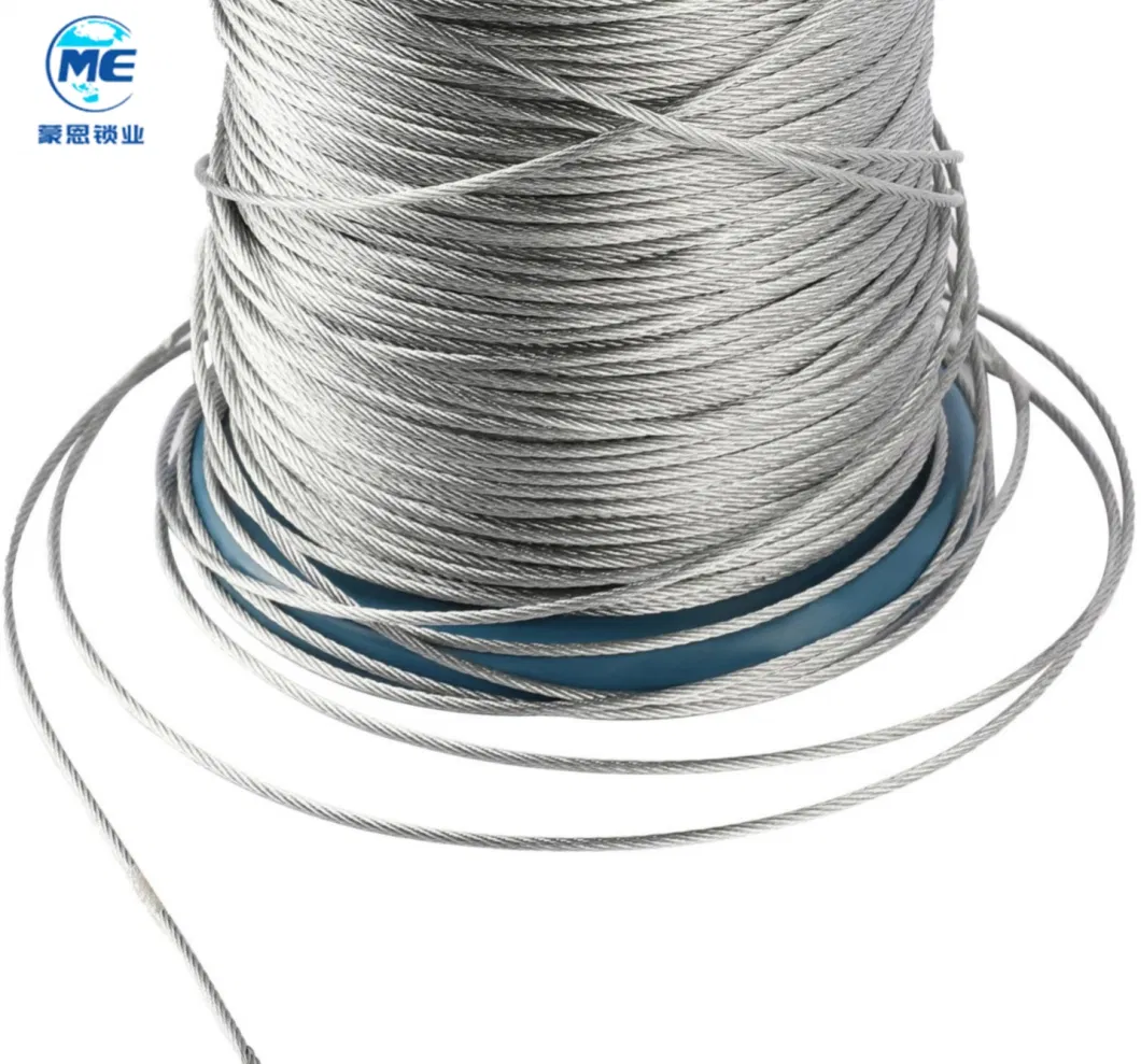 China Manufacturers Stainless Steel Wire Rope 1X7 7X7 7X19