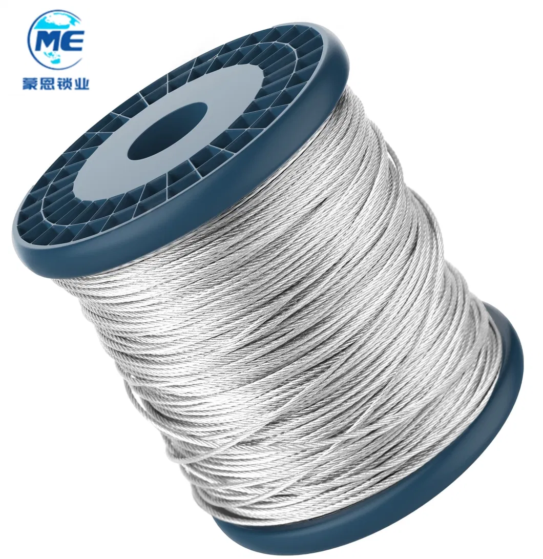 China Manufacturers Stainless Steel Wire Rope 1X7 7X7 7X19