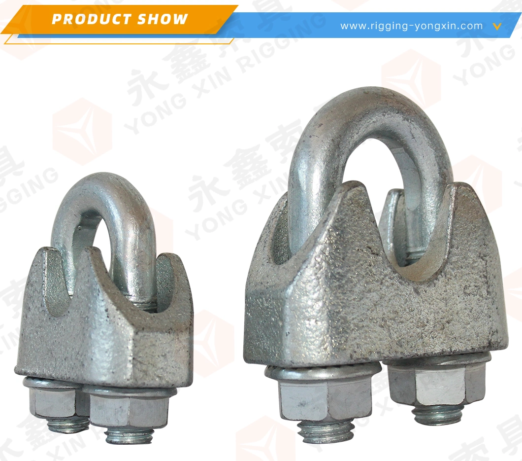 China Manufacturer Cheap Galvanized Steel Malleable Casting DIN1142 Wire Rope Clamp for Wire Rope Fittings|Hardware Rigging Wire Rope Clamp