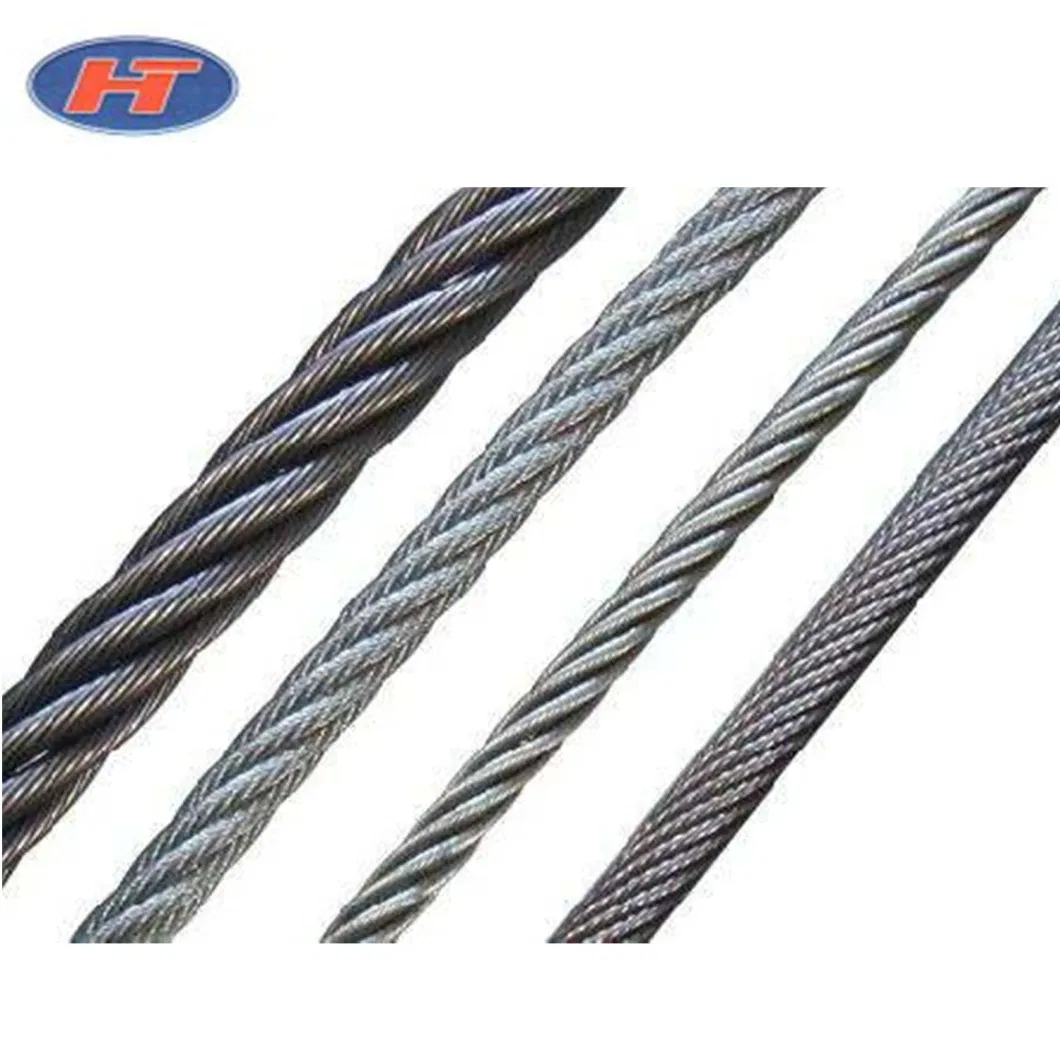 Ungalvanized and Galvanized Steel Wire Rope (6*37+iwrc) with Chinese Suppliers