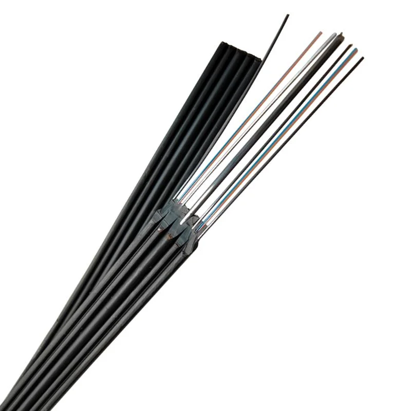 FTTH G657A1/G657A2 2 Core Steel Wire Optical Fiber Cable