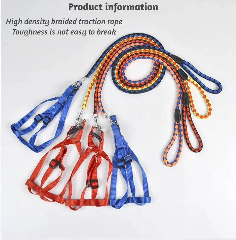 Walking Dog Chain Stainless Steel Traction Leash Harness