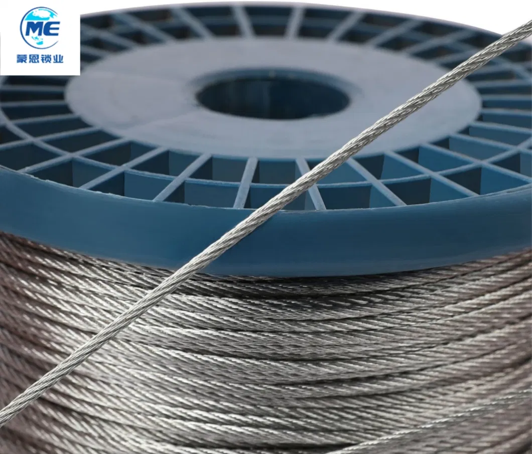 China Manufacturers Stainless Steel Wire Rope 1X7 7X7 7X19