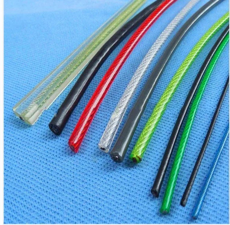 Red PVC Coated Electric Galvanized Steel Wire Cable 6X12+7FC 1550MPa, 250m