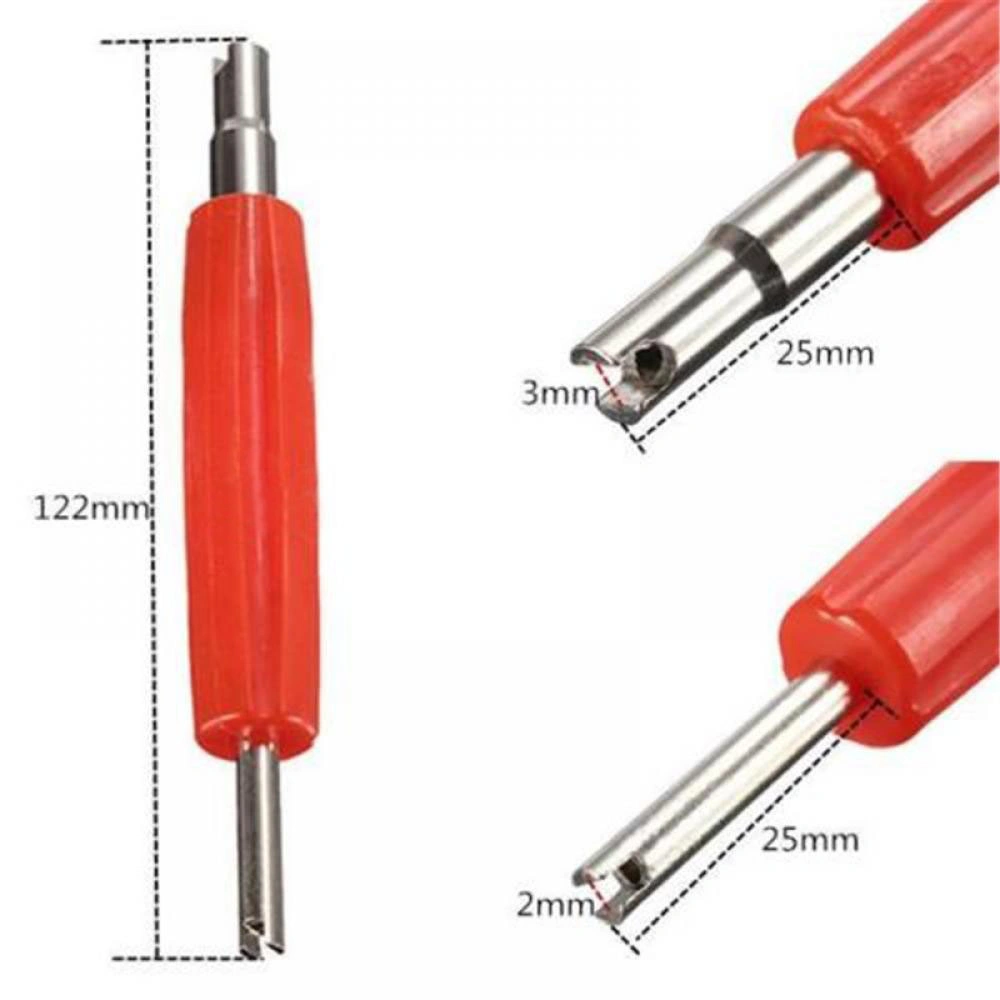 Car Parts/Auto Accessories/Car Accessory Tire Valve Core Remover/ Wrench Single/Double Head Valve Repair Tool