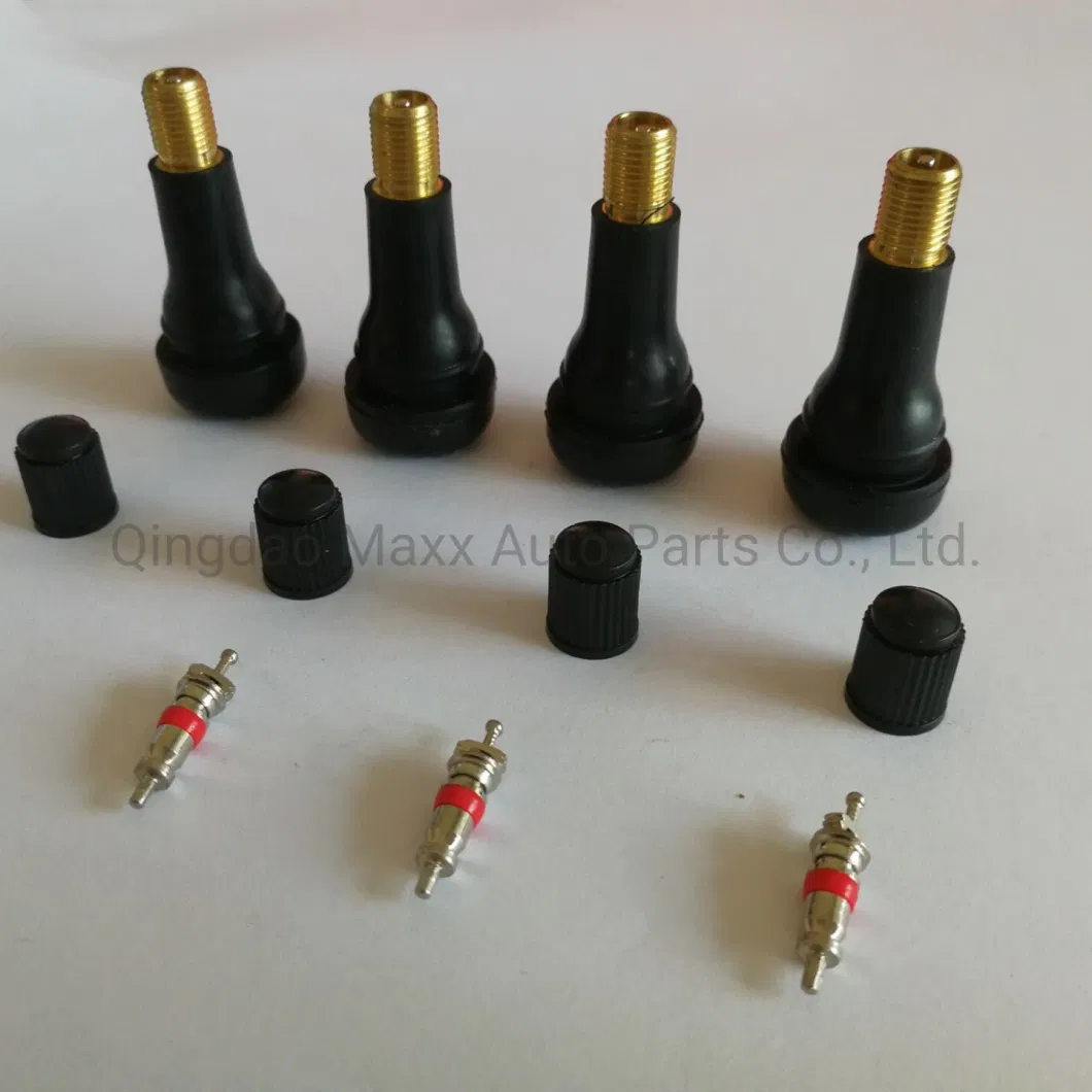 Snap-in Tire Valves Tr413 Tr414 Tyre Consumables Brass Tyre Valve Stem Schrader Valve Aluminum Alloy Tubeless Tire Valve