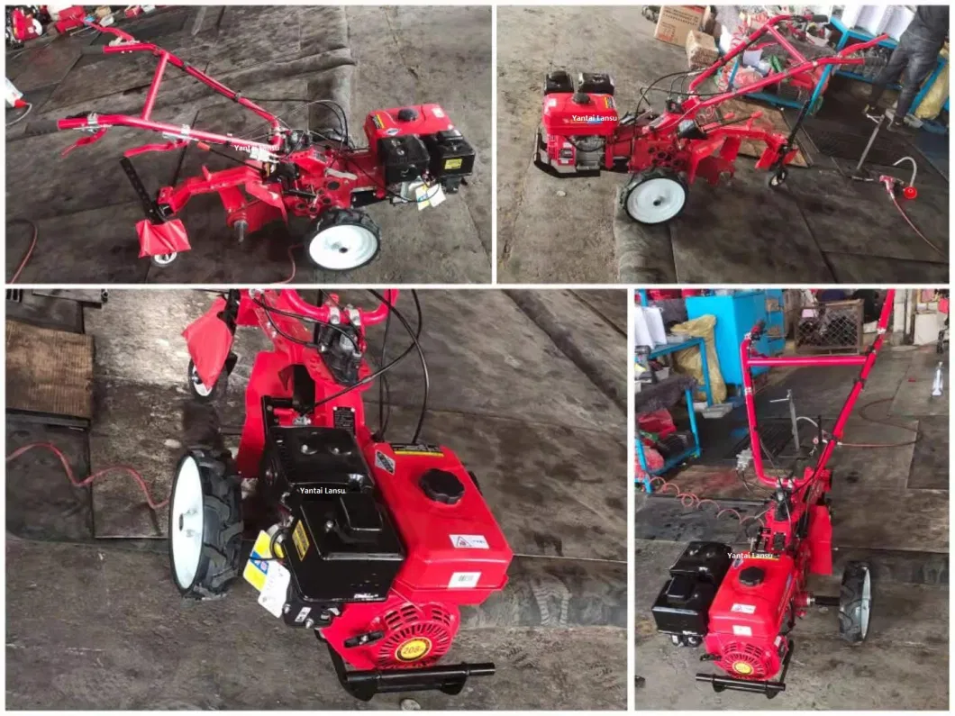 China Agriculture Machine Motocultor Garden Farm 12HP 15HP 18HP Diesel Two Wheel Walk Behind Cultivator Rotary Mini Power Tiller Walking Tractor