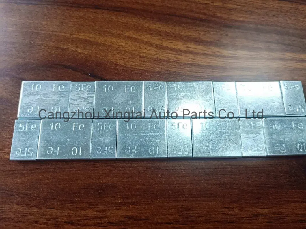 China Steel Adhesive Wheel Weights 5g Round Corner