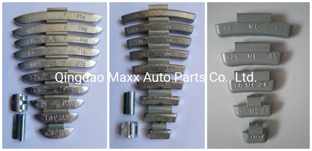 Manufacturer Qingdao Maxx Auto Parts Supply Pb Lead Clip Wheel Balancing Weight for Car and Truck