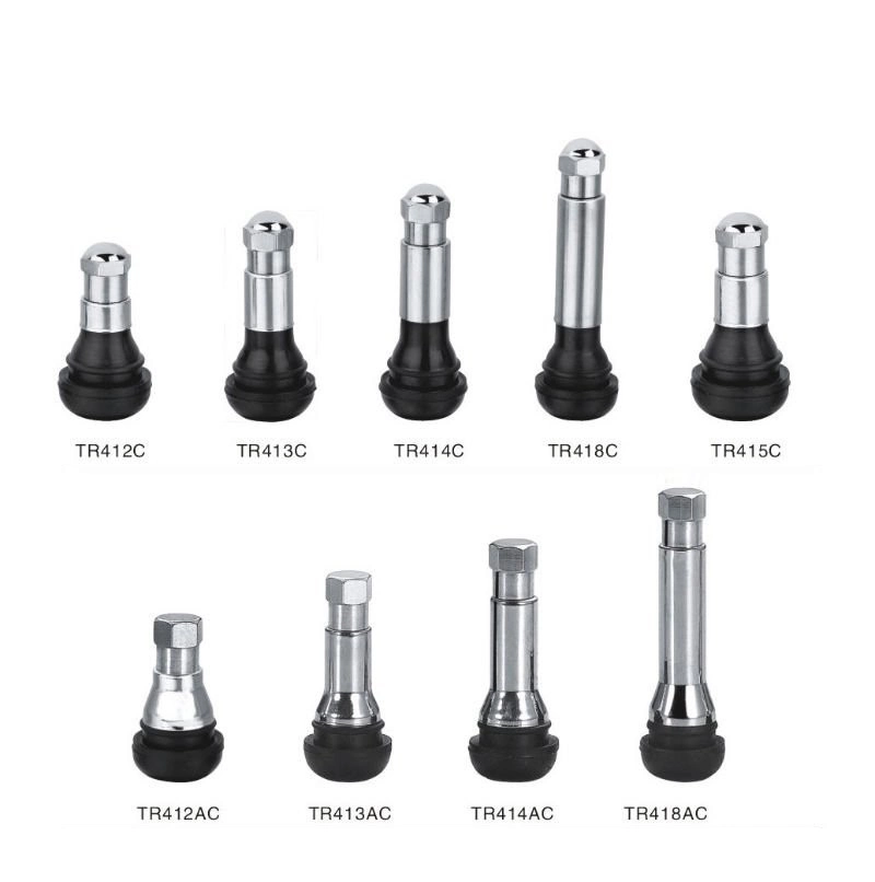 Tire Valves with Chrome Sleeve Tr414c /Car Accessories Snap-in Tubeless/Auto Accessory