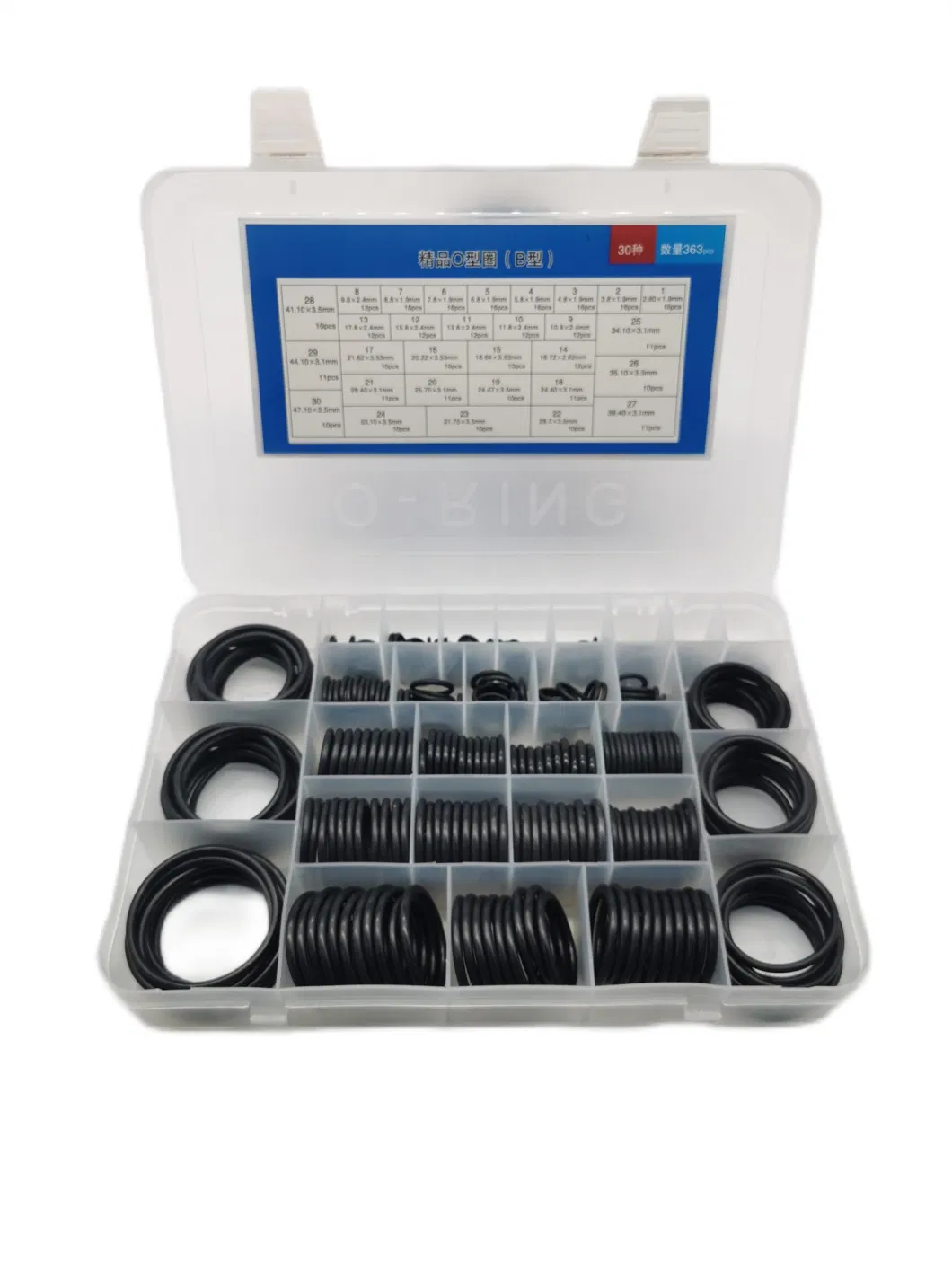 High Pressure O-Ring Kit 382 386 407 419 PCS Silicon NBR FKM Viton Seal Box Oring Assortment Excavator Hydraulic Oring Kit