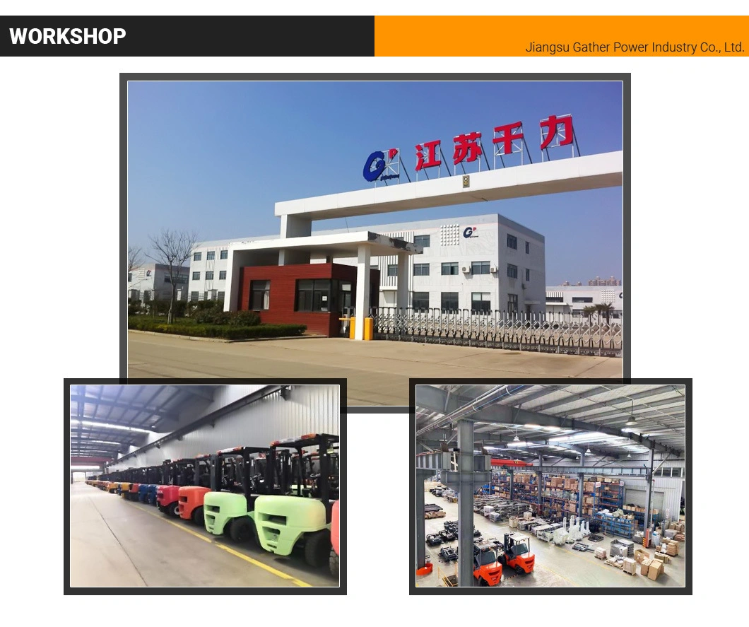 China Gp Brand 1ton 1.5ton 1.8ton Lift Height 3m 4m 5m 6m Four-Wheel Balance Weight Type DC Power 48V 630ah Electric Forklift Truck