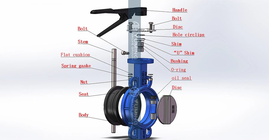 Factory Butterfly Valve Wholesale Center Vertical Stem Corrosion Resistant