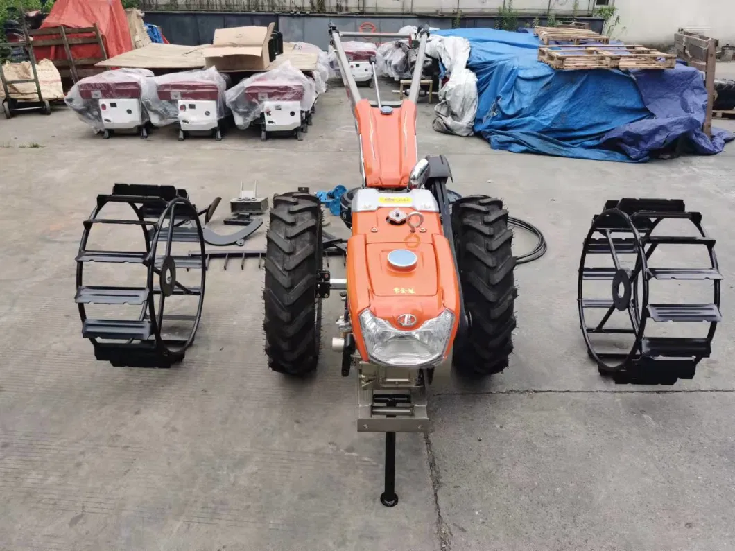 Farm Machinery 14HP Hand Tractors Mini Farm Garden Agriculture Electric Tractor Two Wheel Cp131 Power Tiller Kubota Walking Tractor for Farm Machine