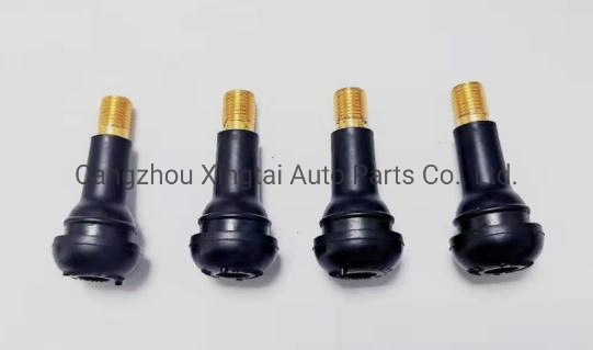 Tr413 Rubber Snap-in Tire Valve Stem Tubeless Black Tyre Valves 1.25 Inch Long Universal Schrader Replacement Valve