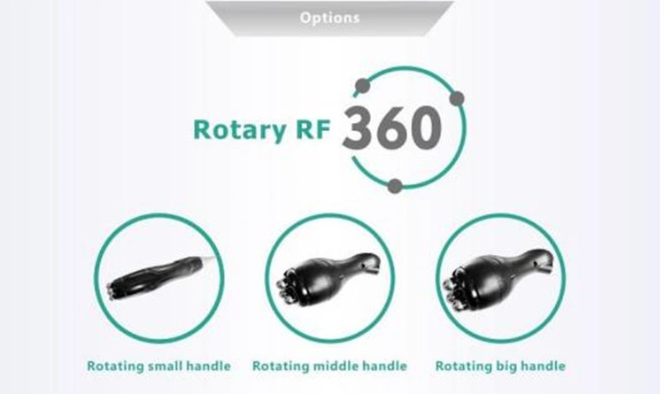 360 Degree Wheel Rolling Rotate RF Body Massage Slimming Machine for Cellulite Removal