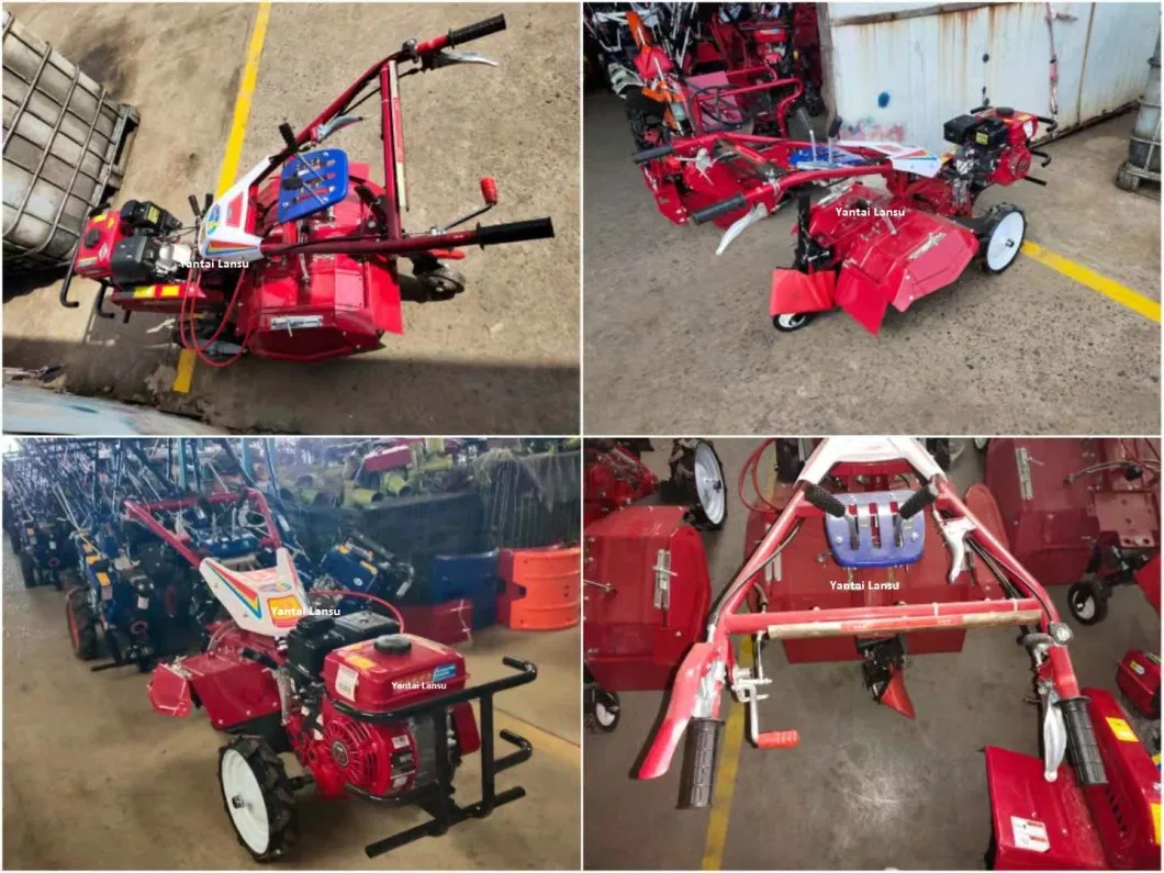 China Agriculture Machine Motocultor Garden Farm 12HP 15HP 18HP Diesel Two Wheel Walk Behind Cultivator Rotary Mini Power Tiller Walking Tractor
