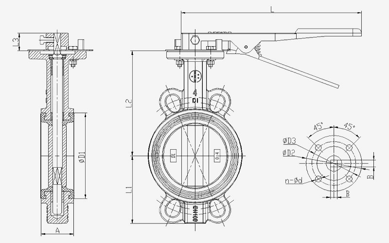 Factory Butterfly Valve Wholesale Center Vertical Stem Corrosion Resistant