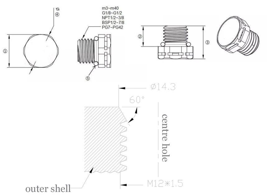 Auto Accessories Breather Stainless Steel Vent PTFE Valves Plug