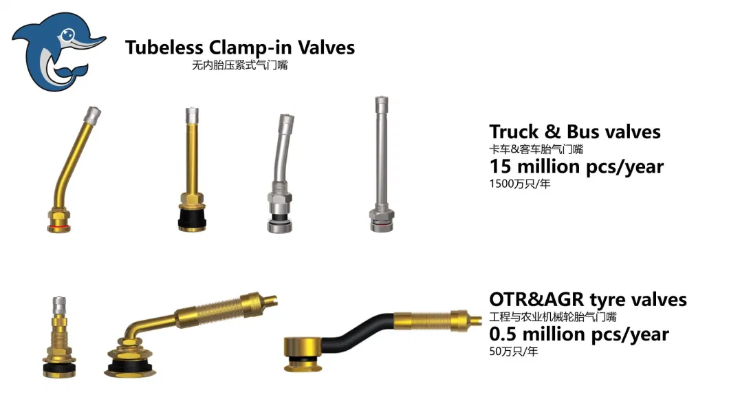 Himile Car Tyres Tr543 Vehicle Valve Truck Tyre Auto Parts Wheel Valve Bus and Heavy-Duty Truck Valves Tubeless Valve Clamp-in Valve.