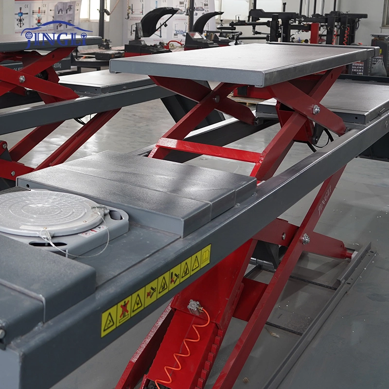 4000kg Hydraulic Hoist Lifting Weight Scissor Car Lift with 3D Wheel Alignment