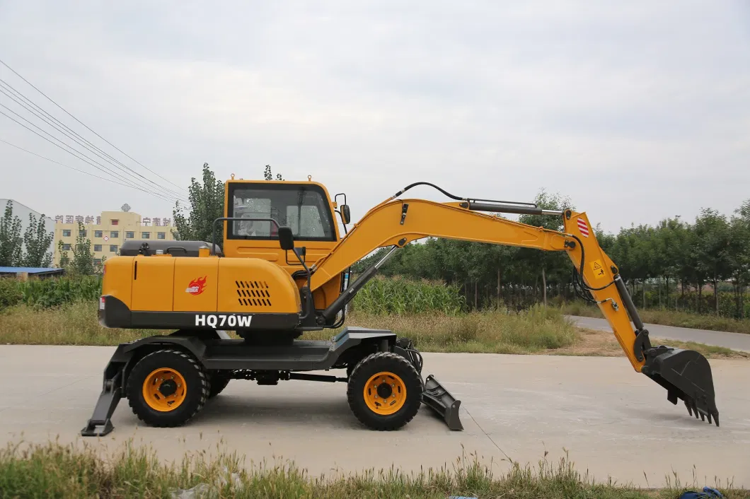 Scrap Grabbing on Wheel 7ton Material Handling Wheel Excavator