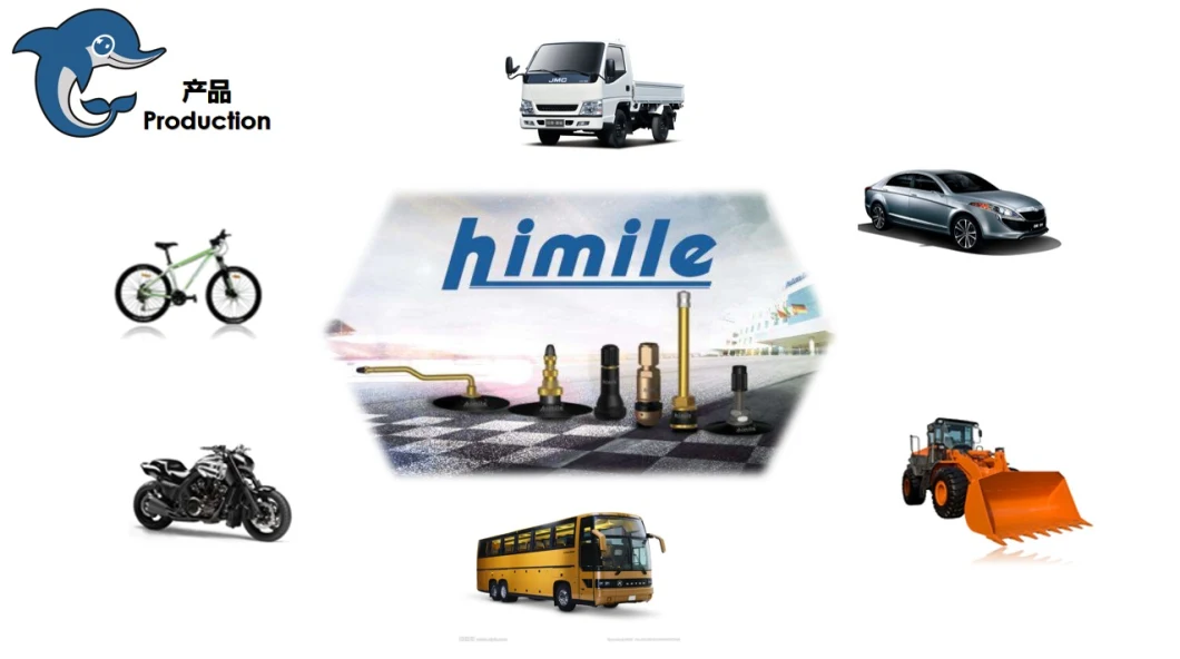 Himile Auto Parts Tire Valve, Inner Tube Valve for Heavy Truck, Bus and Tractors Butyl Rubber Tr75A