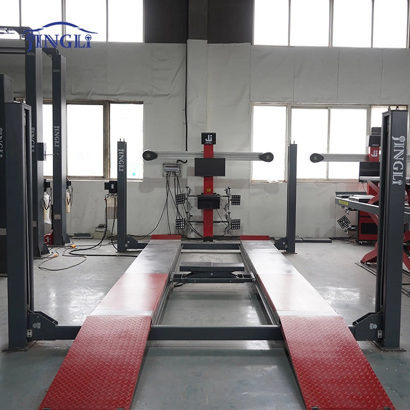 4500kg Lifting Weight Hydraulic Scissor Vehicle Lift with Wheel Alignment for Sale