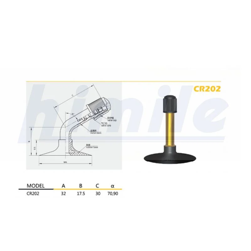 Himile Car Tires Cr202 Motorcycle Valve Rubber Base Innter Tube Tire Valve Motorcycle Bias Tyre.