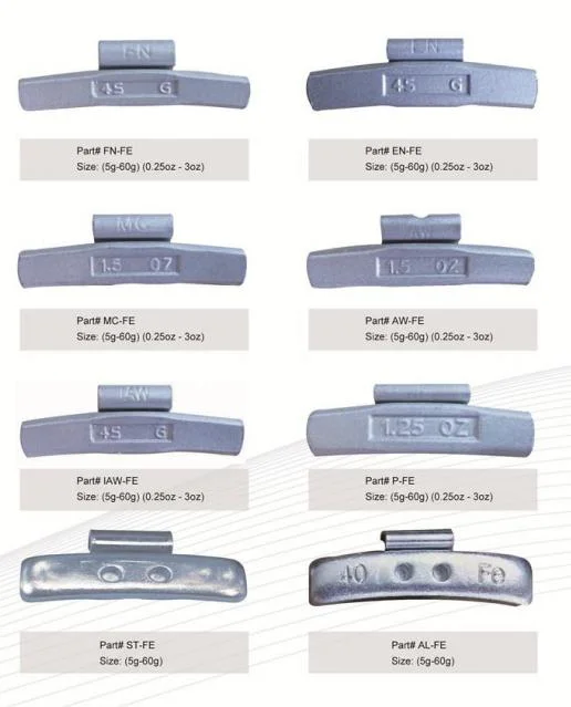 Factory Zinc Clip on Wheel Balance Weights