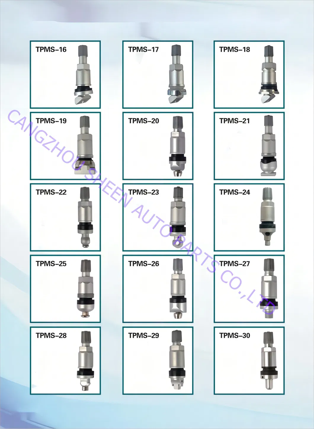 Auto Parts TPMS Aluminum Tubeless Tyre Pressure Monitoring System Sensor Valves