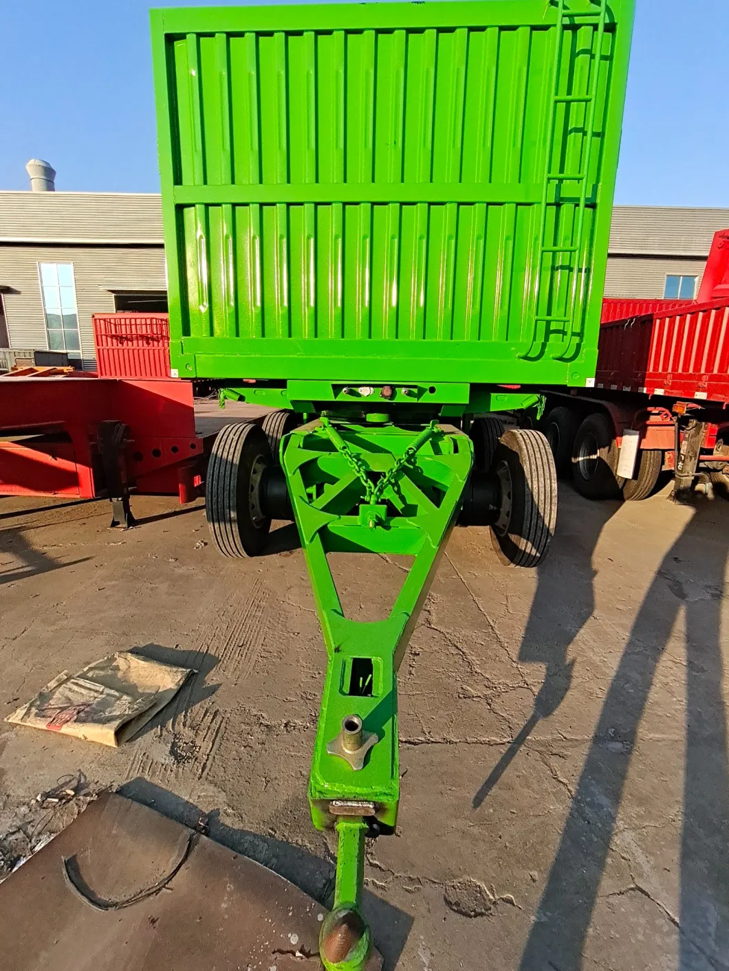 Agricultural Farm Trailer Track Tractor Camping Dump Wood Truck Car Tipper ATV Aluminum Agriculture Two Wheels Axle 10 Tons Machines Trailer