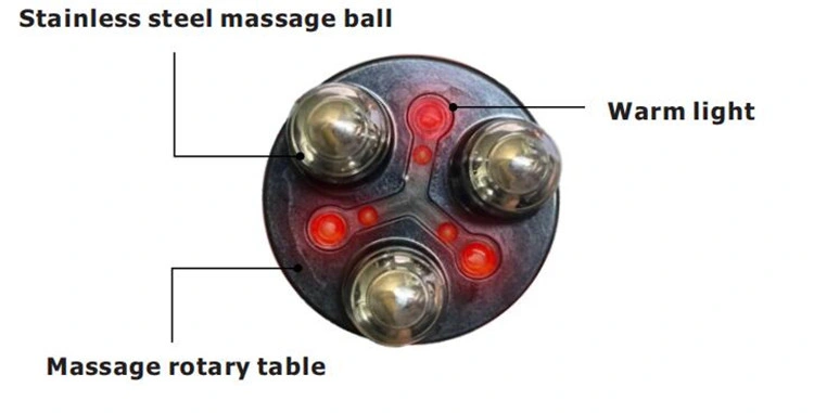360 Degree Wheel Rolling Rotate RF Body Massage Slimming Machine for Cellulite Removal