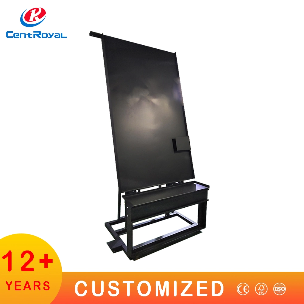 Customized Floor Standing Metal Ceramic Tile Display Stand Rack with Wheels