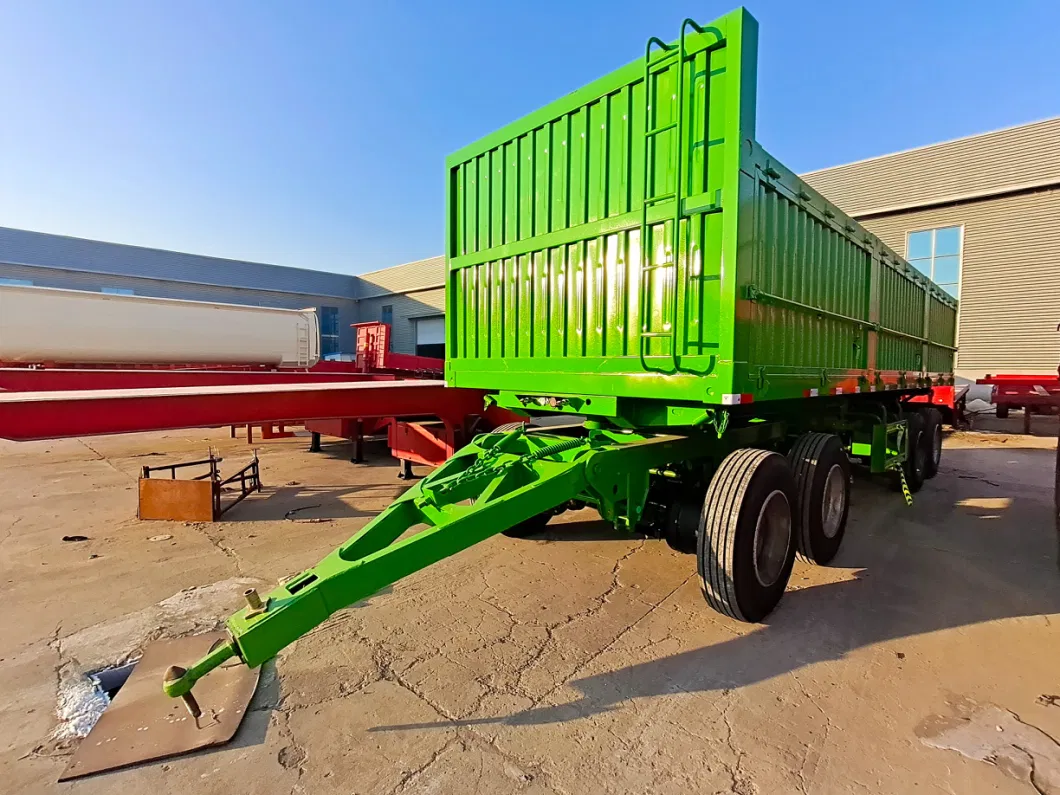 Agricultural Farm Trailer Track Tractor Camping Dump Wood Truck Car Tipper ATV Aluminum Agriculture Two Wheels Axle 10 Tons Machines Trailer