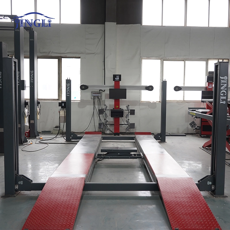 4500kg-Lifting Weight Hydraulic Scissor Vehicle Lift with Wheel Alignment Machine for Sale