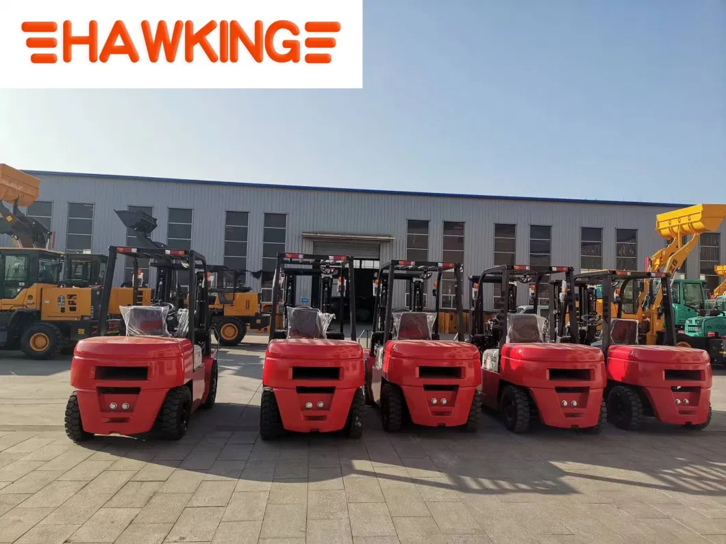 Triple Towers Triplex Mast Lithium Forklifts Fork Lift Hangcha Electric Wheel Loader