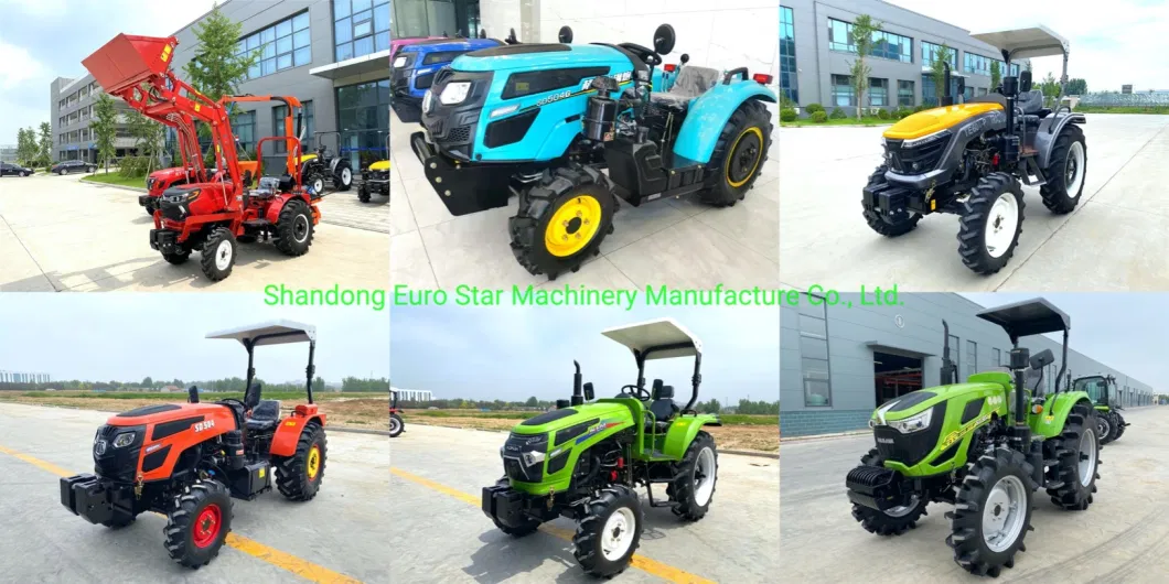 4WD 50HP Orchard Tractor Small Four Wheel Farm Tractor Garden Tractor Walking Tractor Mini Tractor for Agricultural Machinery Machine Es5048g CE