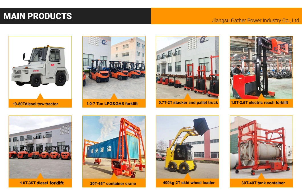 China Gp Brand 1ton 1.5ton 1.8ton Lift Height 3m 4m 5m 6m Four-Wheel Balance Weight Type DC Power 48V 630ah Electric Forklift Truck